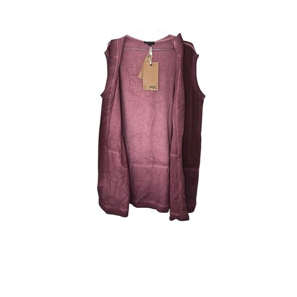 New with tags Pol POL Women’s Hoodie Jacket Open Front Oversized Boho SZ S - Picture 2 of 14